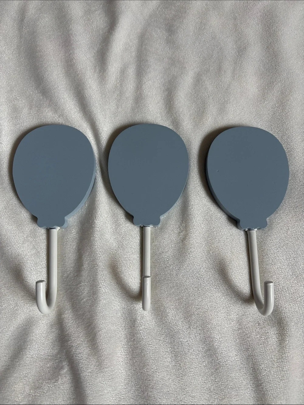 H&M Gray Blue Balloon-Shaped Wall Hooks - Set of 3